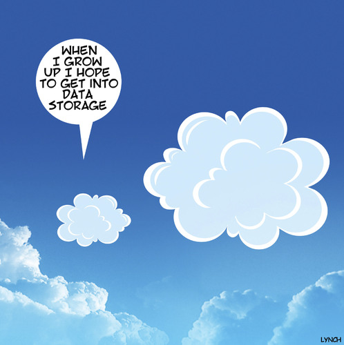 Cartoon: Cloud storage (medium) by toons tagged cloud,storage,data,clouds,when,grow,up,types,offline,cloud,storage,data,clouds,when,grow,up,types,offline