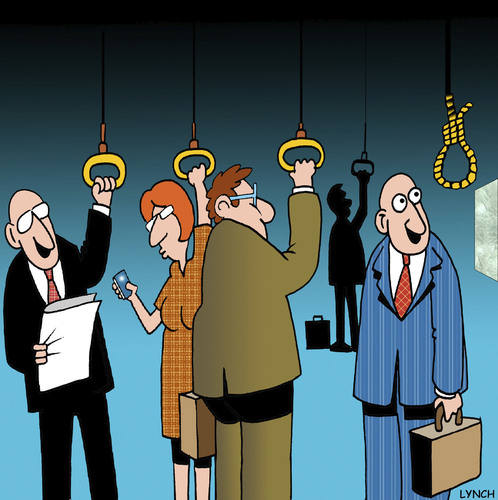 Cartoon: Commuter noose (medium) by toons tagged buses,trains,travel,commuters