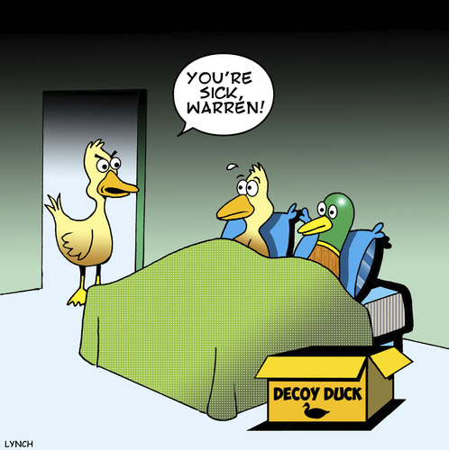 Cartoon: Decoy duck (medium) by toons tagged ducks,decoy,blow,up,doll,duck,season,animals,birds,toys,ducks,decoy,blow,up,doll,duck,season,animals,birds,sex,toys