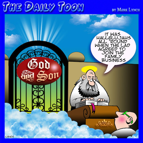 Cartoon: Family business (medium) by toons tagged hallelujah,hallelujah