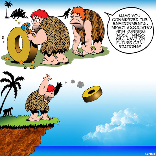 Cartoon: Fossil fuels (medium) by toons tagged the,wheel,cars,inventions,caveman,future,generations,the,wheel,cars,inventions,caveman,future,generations