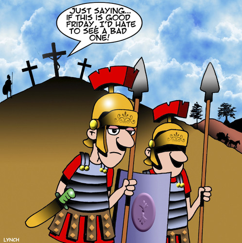 Cartoon: Good Friday (medium) by toons tagged easter,good,friday,crucifixion,jesus,on,the,cross,roman,soldiers,easter,good,friday,crucifixion,jesus,on,the,cross,roman,soldiers