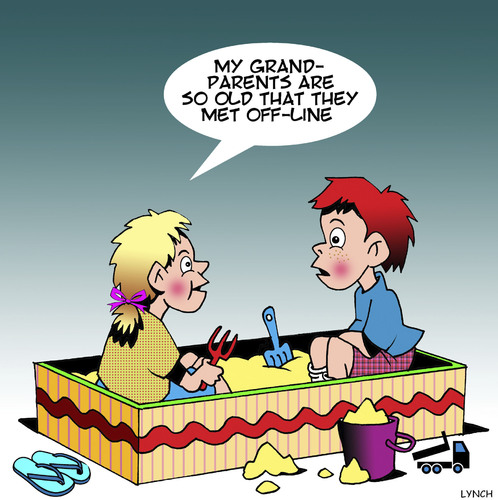 Cartoon: Grandparents (medium) by toons tagged children,sandbox,grandparents,offline,internet,childrens,playground,children,sandbox,grandparents,offline,internet,childrens,playground