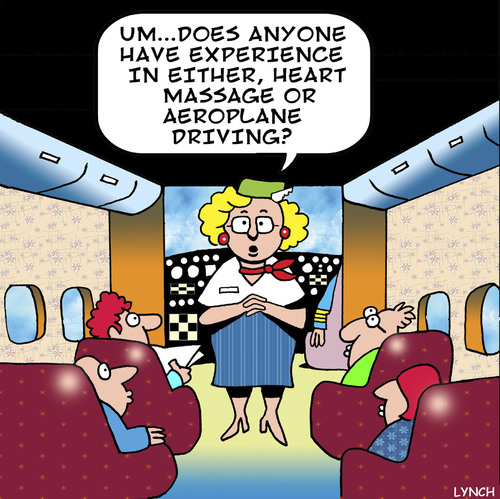 Cartoon: heart massage (medium) by toons tagged planes,heart,disease,attack,aviation,stewardess