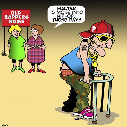 Cartoon: Hip replacement (medium) by toons tagged rap,music,hip,replacement,hop,pensioners,old,age,nursing,home,rap,music,hip,replacement,hop,pensioners,old,age,nursing,home
