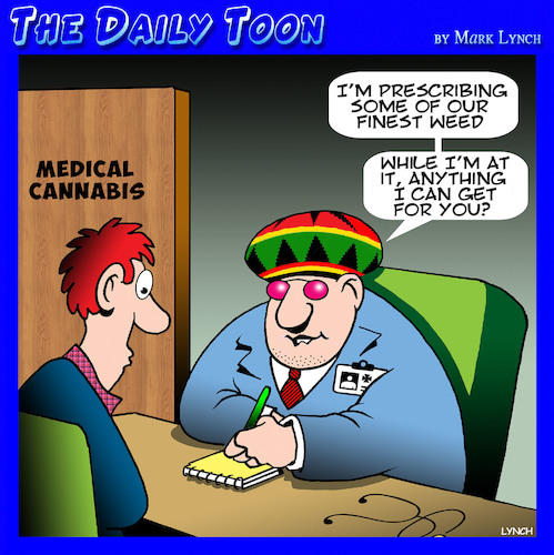 Cartoon: Medical cannabis (medium) by toons tagged marijuana,medical,dope,doctors,marijuana,medical,dope,doctors
