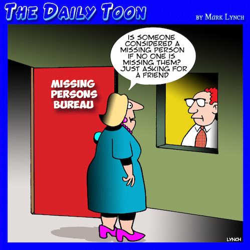 Cartoon: Missing persons (medium) by toons tagged missing,persons,husbands,missing,persons,husbands