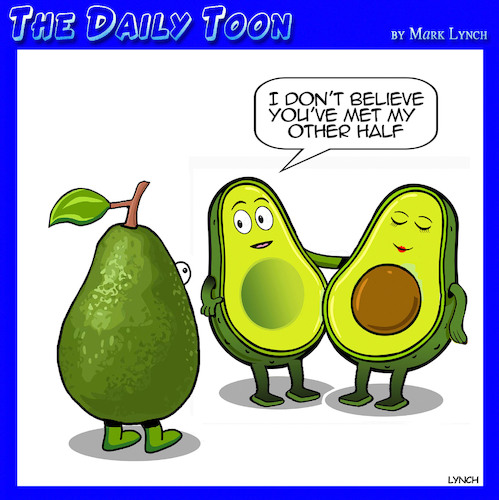Cartoon: My other half (medium) by toons tagged avocados,avocados