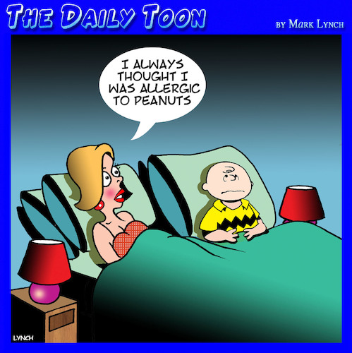 Cartoon: Peanut allergy (medium) by toons tagged allergies,peanuts,allergies,peanuts