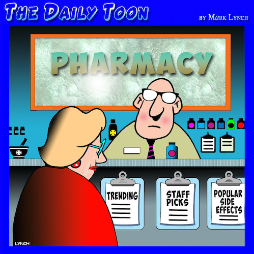 Cartoon: Pharmacy (medium) by toons tagged medicine,drugs,pharma,chemist,staff,picks,medicine,drugs,pharma,chemist,staff,picks