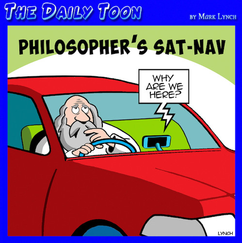 Cartoon: Philosophers (medium) by toons tagged gps,system,sat,nav,gps,system,sat,nav