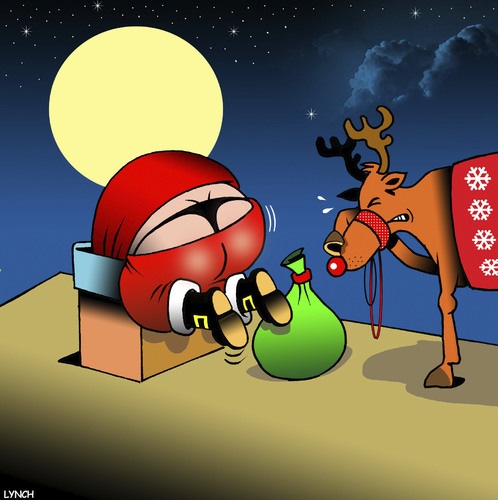 Cartoon: Santas thong (medium) by toons tagged santa,clause,reindeers,thongs,womans,underwear,underpants,christmas,xmas,santa,clause,reindeers,thongs,womans,underwear,underpants,christmas,xmas