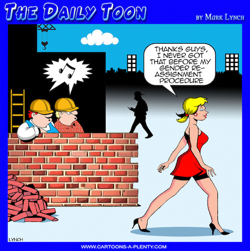 Cartoon: Sex change (medium) by toons tagged gender,reaffirmation,transgender,wolf,whistle,gender,reaffirmation,transgender,wolf,whistle