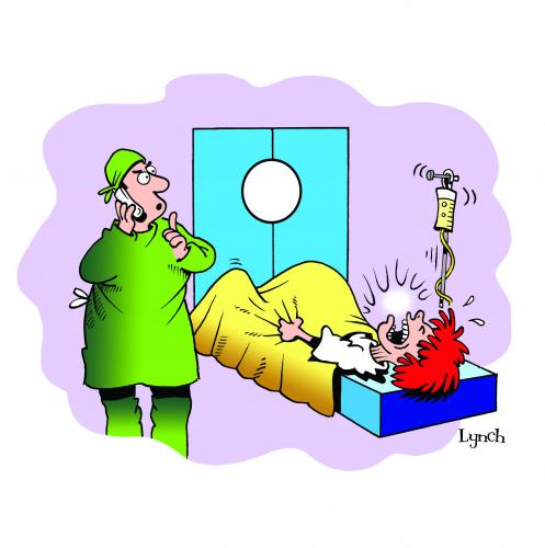 Cartoon: Shhhh (medium) by toons tagged birth,hospitals,doctors,baby,pregnant,phones,cell