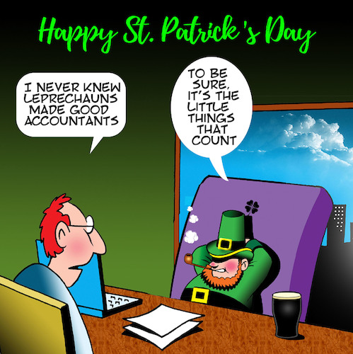 Cartoon: St Patricks day (medium) by toons tagged leprechauns,ireland,st,patricks,day,accountants,leprechauns,ireland,st,patricks,day,accountants