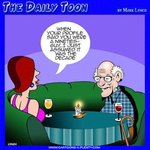 Cartoon: The nineties (medium) by toons tagged old,age,old,age