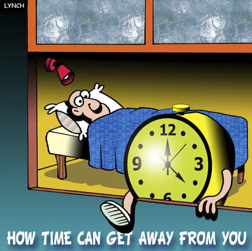 Cartoon: Time gets away (medium) by toons tagged clocks,time,alarm,ageing,watches