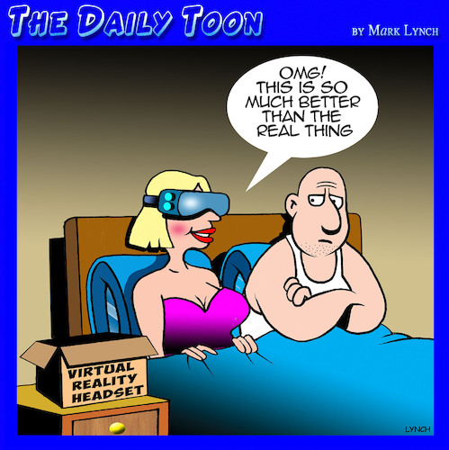 Cartoon: Virtual sex (medium) by toons tagged virtual,reality,virtual,reality