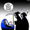 Cartoon: A death in the family (small) by toons tagged horsemen appocolypse death babies birth crib afterlife