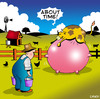 Cartoon: about time (small) by toons tagged cows,udder,cattle,milking,cow,farms,bovine