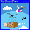 Cartoon: Amazon deliveries (small) by toons tagged amazon,packaging,stork,delivery,uber