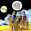 Cartoon: Beaten to the punch (small) by toons tagged three,wise,men,santa,christmas,gifts,bethlehem