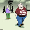 Cartoon: Born again Atheist (small) by toons tagged atheist atheism god religion born again christian heaven afterlife hell death christianity church