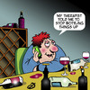 Cartoon: Bottling things up (small) by toons tagged therapy,bottle,things,up,stress,wine,tasting,rack,alcohol,relief