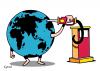 Cartoon: bye bye (small) by toons tagged oil environment ecology greenhouse gases pollution earth day