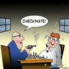 Cartoon: checkmate (small) by toons tagged chess,games,checkmate,guns,pistols