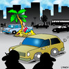 Cartoon: city island (small) by toons tagged desert,island,urban,life,cities,lonely,marooned,stranded,unloved,lost,traffic,vehicles