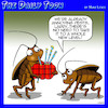 Cartoon: Cockroaches (small) by toons tagged bagpipes,pests,cockroach,pest,control