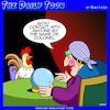 Cartoon: Colonel Sanders (small) by toons tagged kentucky,fried,chicken,fortune,tellers,chickens