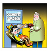 Cartoon: cosmetic surgery (small) by toons tagged cosmetic,surgery,chainsaw,pinnochio,doctor,hospital,botox,implants