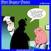 Cartoon: Cured ham (small) by toons tagged diagnosis,chefs,pigs,ham,cured,disease,dinner