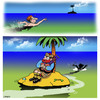 Cartoon: Desert island bagpipes (small) by toons tagged bagpipes,desert,island,survivor