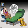 Cartoon: Dog psychatrist (small) by toons tagged dogs,animals,shrink,personal,problems,mental,anguish,pets