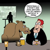 Cartoon: Everyone likes a drink (small) by toons tagged camels,drinking,alcoholism,beer,animals,ship,of,the,desert,alcoholic,aa,pubs,bars