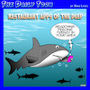 Cartoon: Feeding frenzy (small) by toons tagged food,apps,sharks,search,engine,restaurant,app
