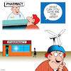 Cartoon: Flatulence (small) by toons tagged wind,tower,farting,constant,pharmacy,chemist