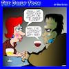Cartoon: Frankenstein (small) by toons tagged dancing,frankenstein,two,left,feet