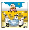 Cartoon: humpty omelette (small) by toons tagged humpty,dumpty,eggs,chooks,chickens,fairy,tales,allthe,kings,horses,chefs,cooks,restaurants,off,the,wall