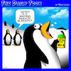 Cartoon: Mating season (small) by toons tagged penguins,mating,mouthwash,perfume,fish