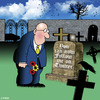 Cartoon: now you can (small) by toons tagged twitter,social,media,blogging,cemetary,death,headstone