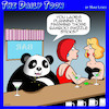 Cartoon: Pandas and bamboo (small) by toons tagged panda,swizzel,sticks,bamboo,cocktails