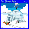 Cartoon: Pet dogs (small) by toons tagged igloo,innuits,husky,working,dog,snow,sleds,sled