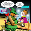 Cartoon: Robin Hood (small) by toons tagged rob,from,the,rich,robin,hood,bank,deposits,banks,stealing,medieval