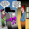 Cartoon: Romantic gift (small) by toons tagged birthdays,fridge,delivery,man,birthday,gifts