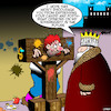 Cartoon: Royalty (small) by toons tagged stocks,torture,sovereign,king,democracy,opinions,candid