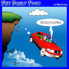 Cartoon: Sat Nav (small) by toons tagged gps,navigation,recalculating,driving,off,cliff